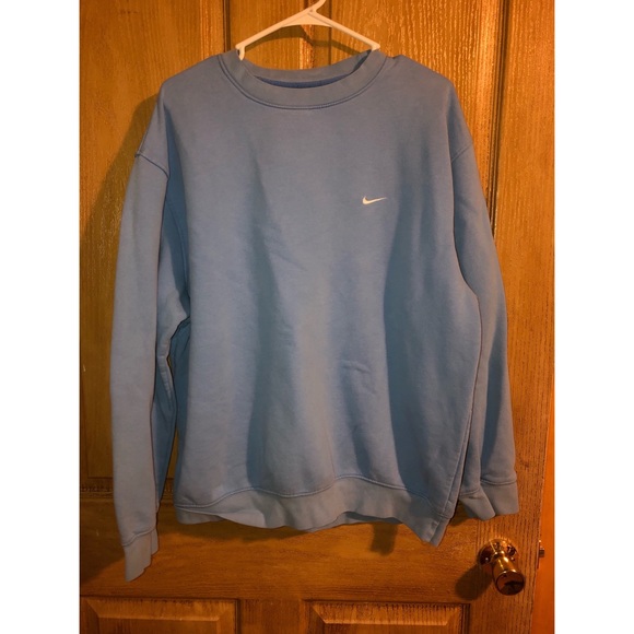 blue vintage nike crewneck